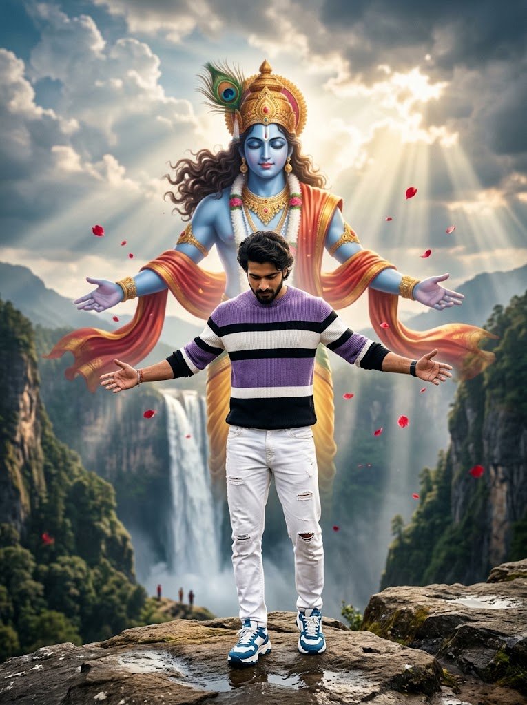 Radha Krishna Couple Prompt Example