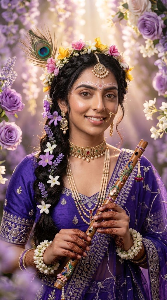 Radha Krishna Festival Prompt Example