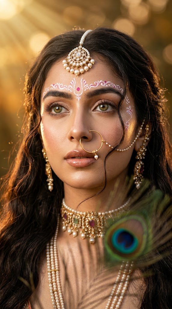 Krishna Portrait Prompt Example
