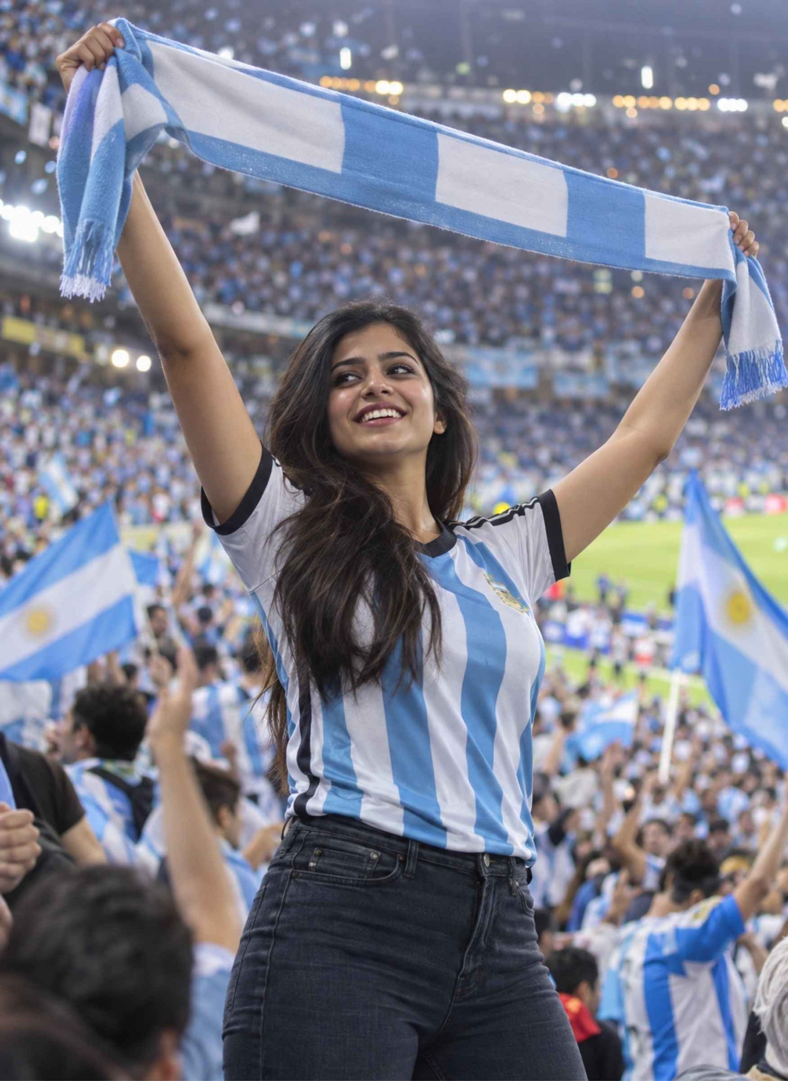 Argentina Fan Scarf Celebration