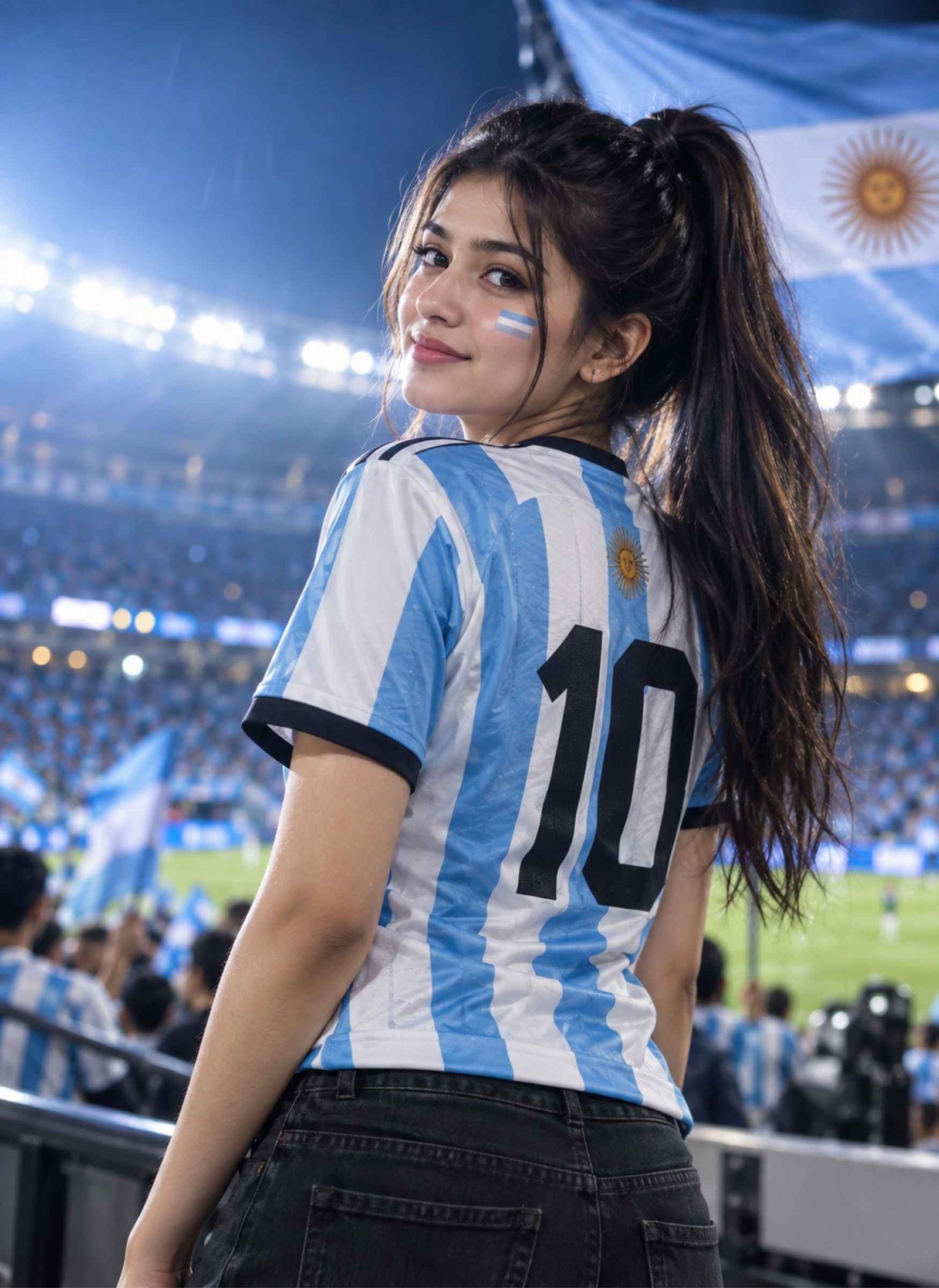 Argentina Number 10 Sports Poster for Girl