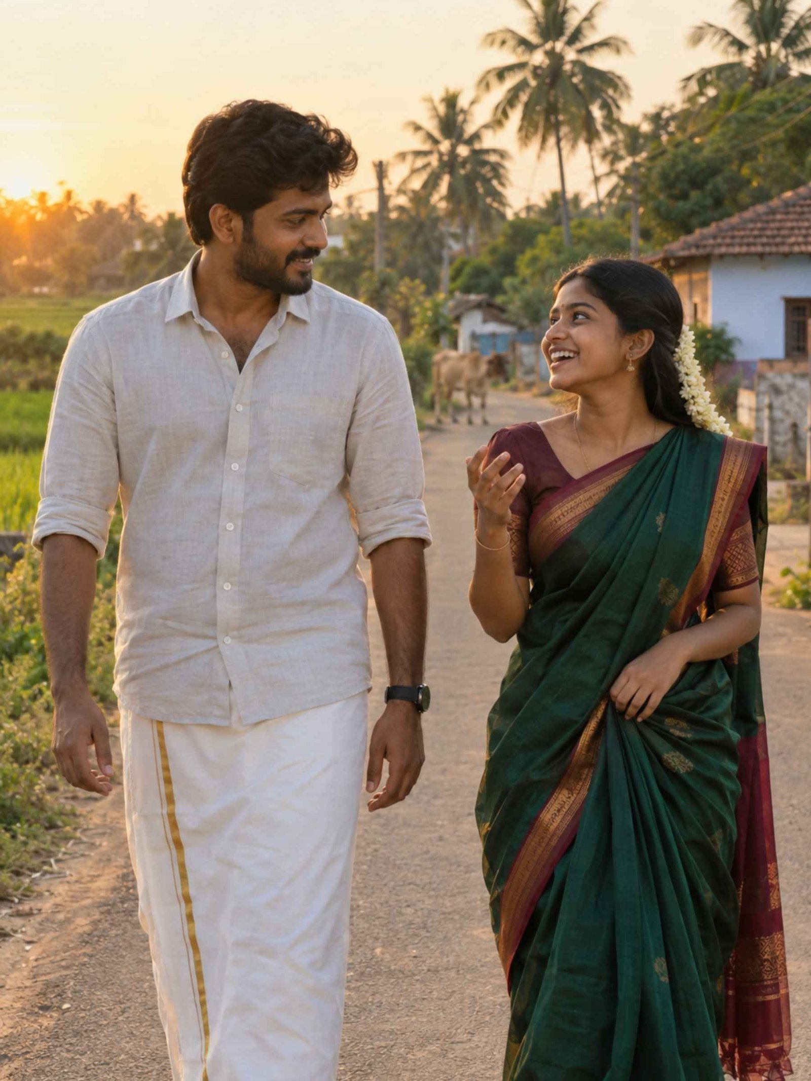 Golden Hour Tamil Village Walk