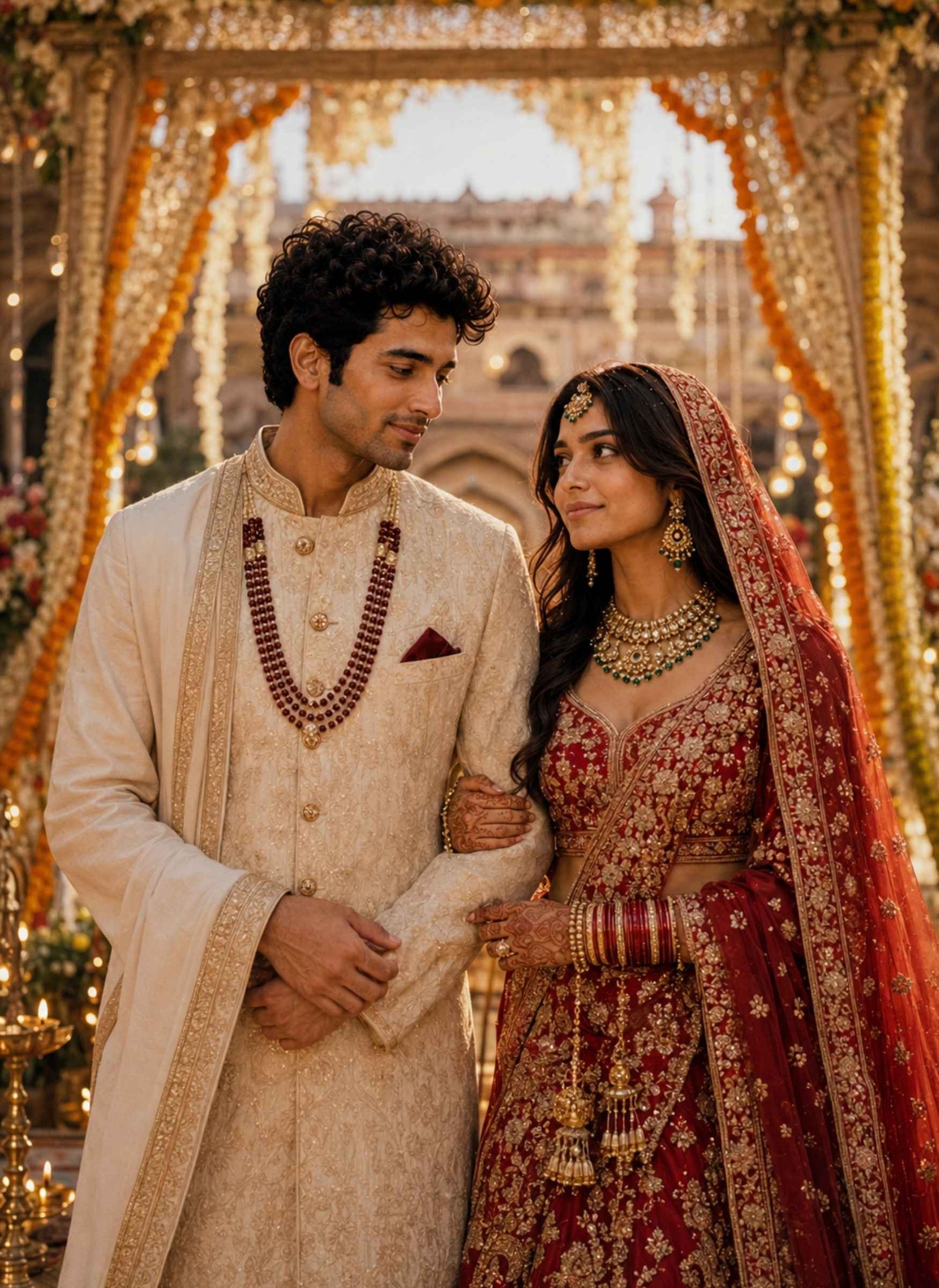 Gemini Indian Wedding Couple Prompt