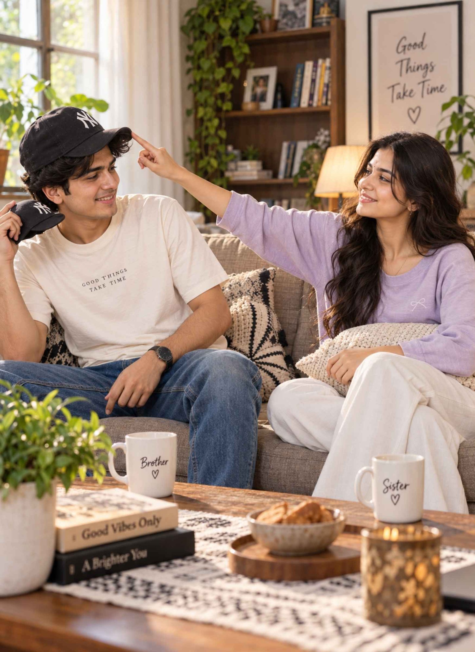 Funny Sibling Teasing Moment at Home